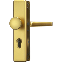 ABUS Schutz-Wechselgarnitur mit Langschild KLN314 B/SB, eckig, Aluminium