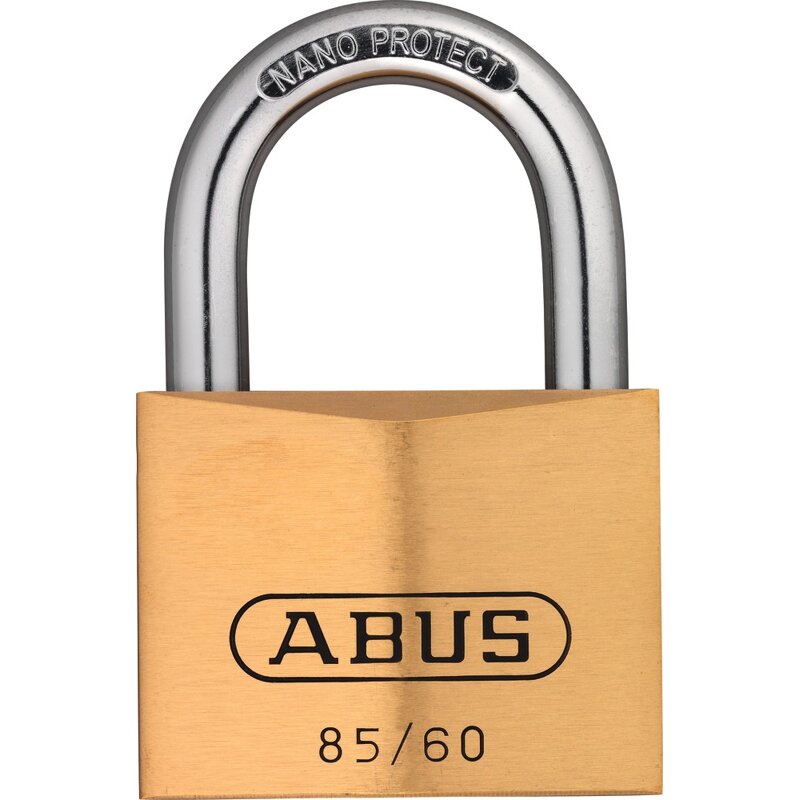 ABUS AV-Vorhangschloss 85/60 Lock-Tag, Messing massiv