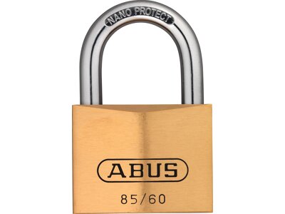 ABUS AV-Vorhangschloss 85/60 Lock-Tag, Messing massiv