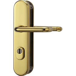 ABUS WET-Schutz-DrückergarniturLangschild KLZS714PZ gelochtE
