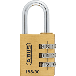 ABUS Zahlen-Vorhangschloss 165/30, Messing