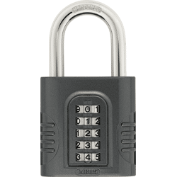 ABUS Zahlen-Vorhangschloss 158, 5-stelliger Zahlencode, Zinkdruckguss