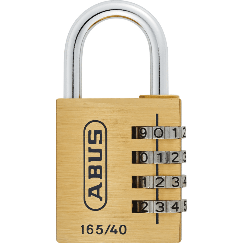 AV-Zahlen-Vorhangschloss 165/40,  Messing