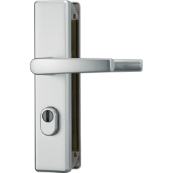 ABUS Schutz-Drückergarnitur mit Langschild KLZS714, eckig, Aluminium