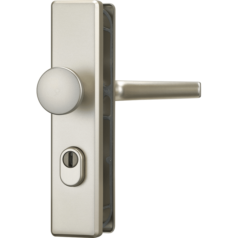 Schutz-Wechselgarnitur mit Langschild KLS114 ZS, eckig, Aluminium