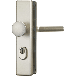 Schutz-Wechselgarnitur mit Langschild KLS114 ZS, eckig, Aluminium