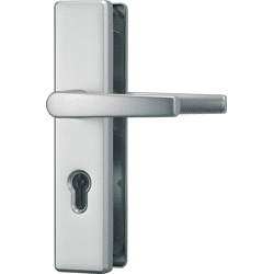 ABUS Schutz-Drückergarnitur mit Langschild KLN314 B/SB, eckig, Aluminium