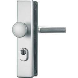 Schutz-Wechselgarnitur mit Langschild KLS114 ZS, eckig, Aluminium