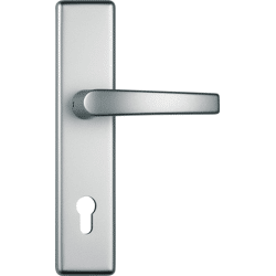 ABUS Schutz-Drückergarnitur mit Langschild HLT612, eckig, Aluminium