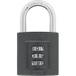 ABUS AV-Zahlen-Vorhangschloss 158/40 B/DFNLI,  Zinkdruckguss,  schwarz