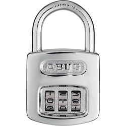 ABUS AV-Zahlen-Vorhangschloss 160/40 B/SB,  Stahl,  verchromt