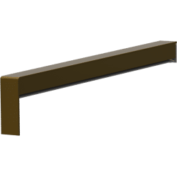 BUG Fensterbank-Gleitabschluss A 500 V / 24 E6/ BC2, 5 260mm links