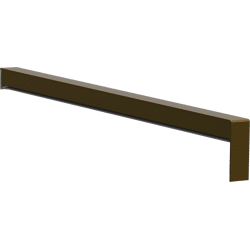 BUG Fensterbank-Gleitabschluss A 500 V / 24 E6/ BC2, 5 360mm rechts