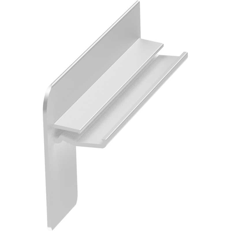 Fensterbank-Abschluss A150 BC0 eloxiert 110mm links