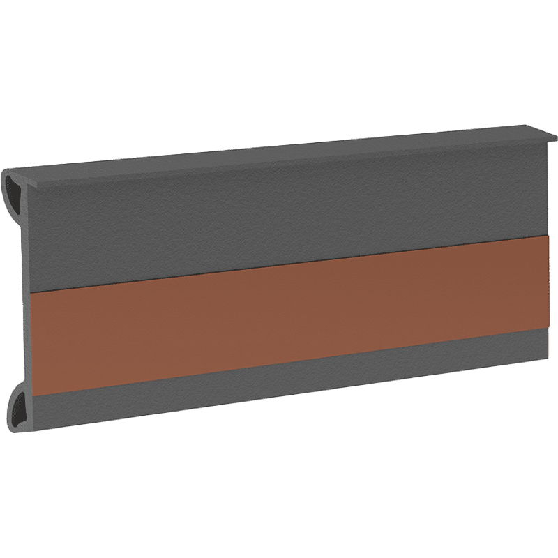 Anschraubdichtung AD 500 mit Montageklebeband,  schwarz