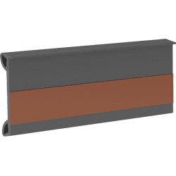 Anschraubdichtung AD 500 mit Montageklebeband,  schwarz