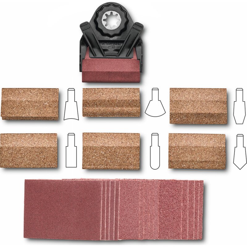 FEIN Profil-Schleif-Set (Halter/6x Profileinsätze) SLP