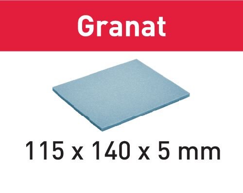 Schleifpad 115x140x5 Granat