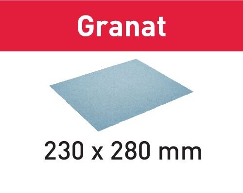 Schleifpapier 230x280 Granat