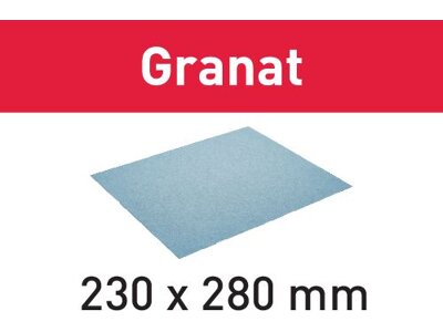 Schleifpapier 230x280 Granat