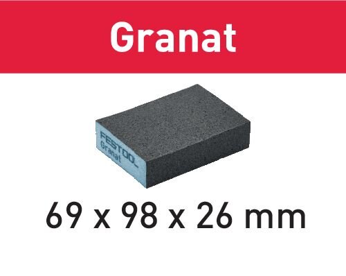 Schleifblock Granat