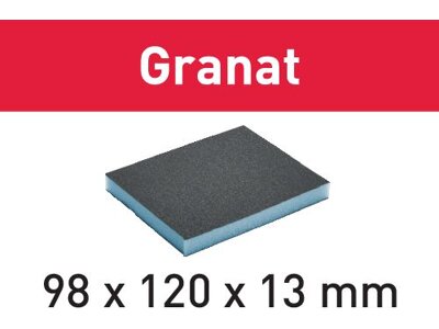 Schleifschwamm 98x120x13 Granat