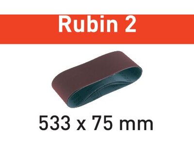 Schleifband 75x533 Rubin