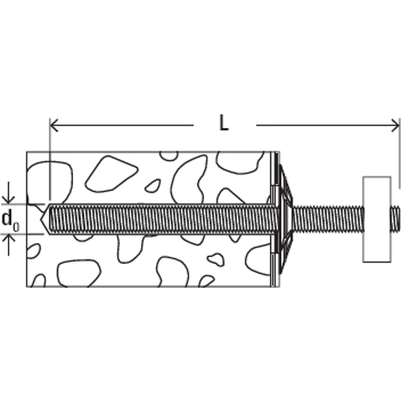 Brückenkappenanker FCC-B M16x300 R