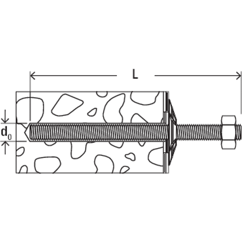Brückenkappenanker FCC-B M16x300 R