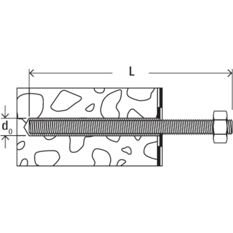 Brückenkappenanker FCC-B M16x300 R
