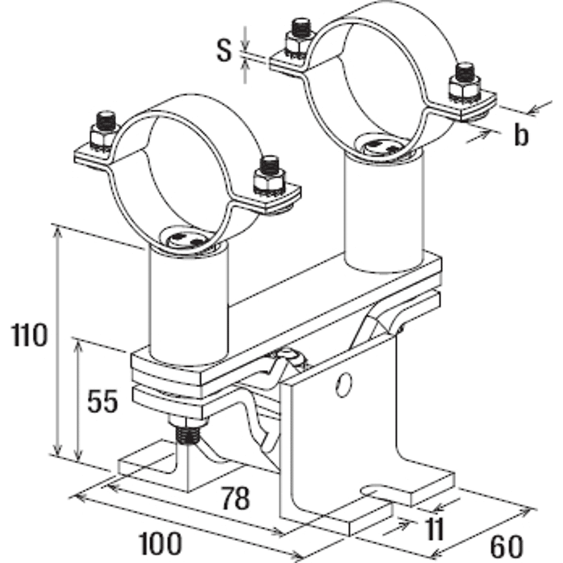Schallgedämmter Festpunkt FSFP
