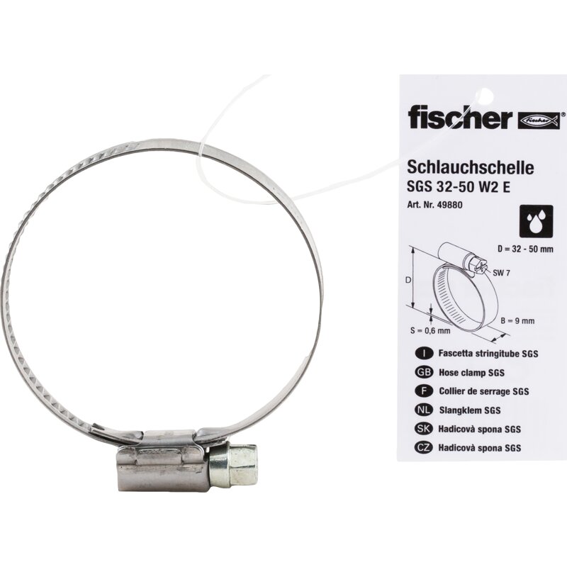 fischer Schlauchschelle SGS 32-50 W2 E