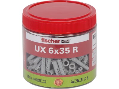 fischer Universaldübel UX 6x35 R Dose (185)