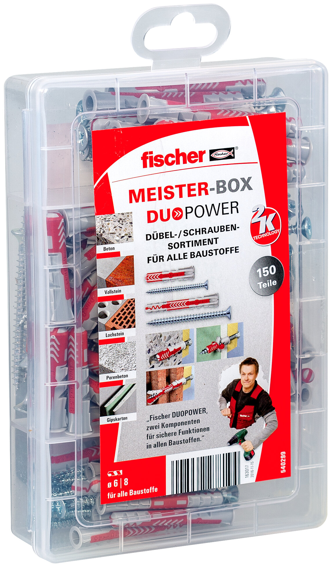 Meister-Box DUOPOWER kurz/lang mit Schrauben