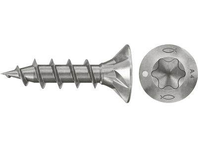 Spanplattenschraube PowerFast FPF II PTF Linsenkopf TX VG Edelstahl A4