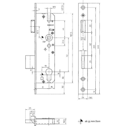 Rohrrahmen-Einsteckschloss 59 PZW