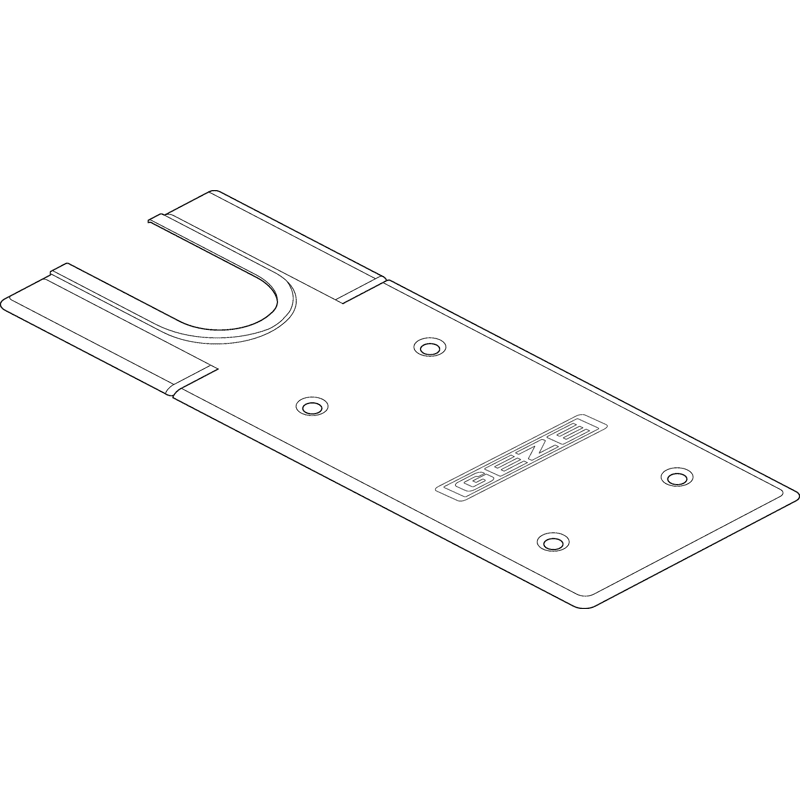Deckplatte Bodentürschließer TS 500 NV/TS500 Edelstahl