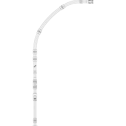 flexibles Gestänge OL 90N, 1.250 mm, Aluminium