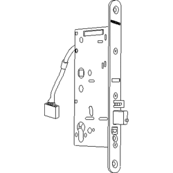 Elektrisch kuppelbares Panik-Einsteckschloss IQ Lock EM DL, E72, rund