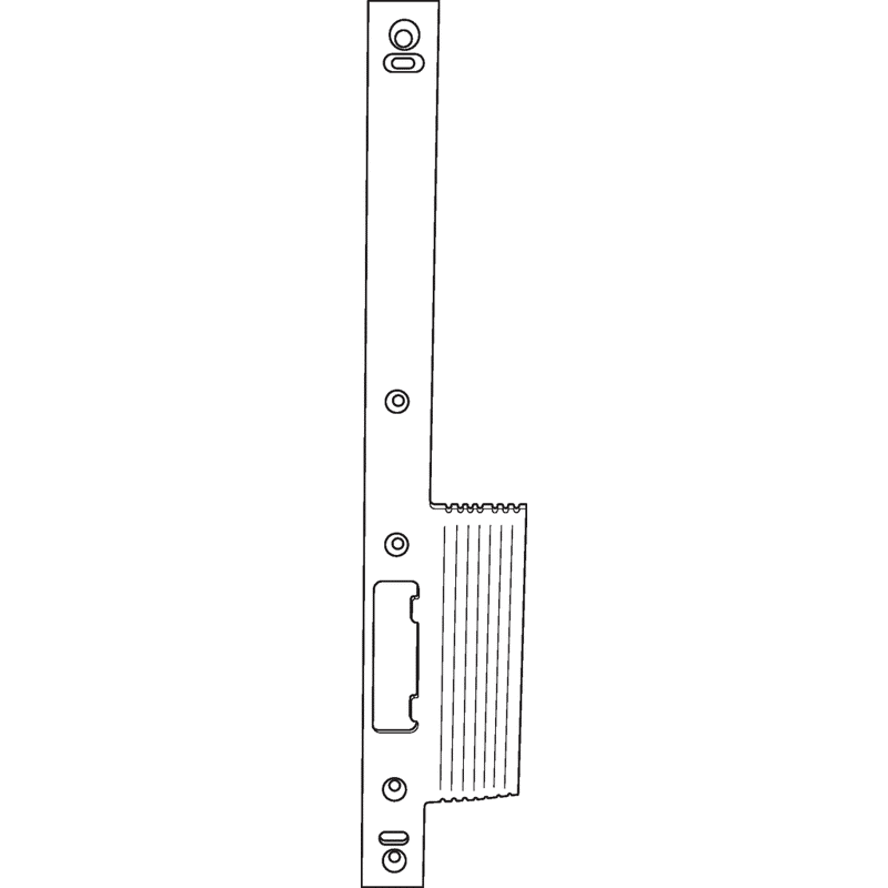 Lappenstulp Gegenkasten IQ Lock, kantig, Edelstahl