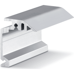 GEZE Wandwinkel verdeckt Perlan, Aluminium