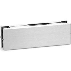 GEZE Ganzglas Gegenkasten Glass Fitting GK 50, Edelstahl