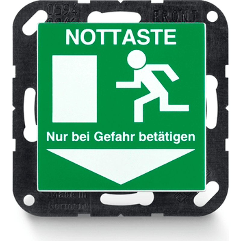FLUCHTWEGSCHILD 70x70, GRUEN, 2 ST.