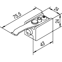 80 P Fangstopper Edelstahl-Rostfrei, Kunststoff