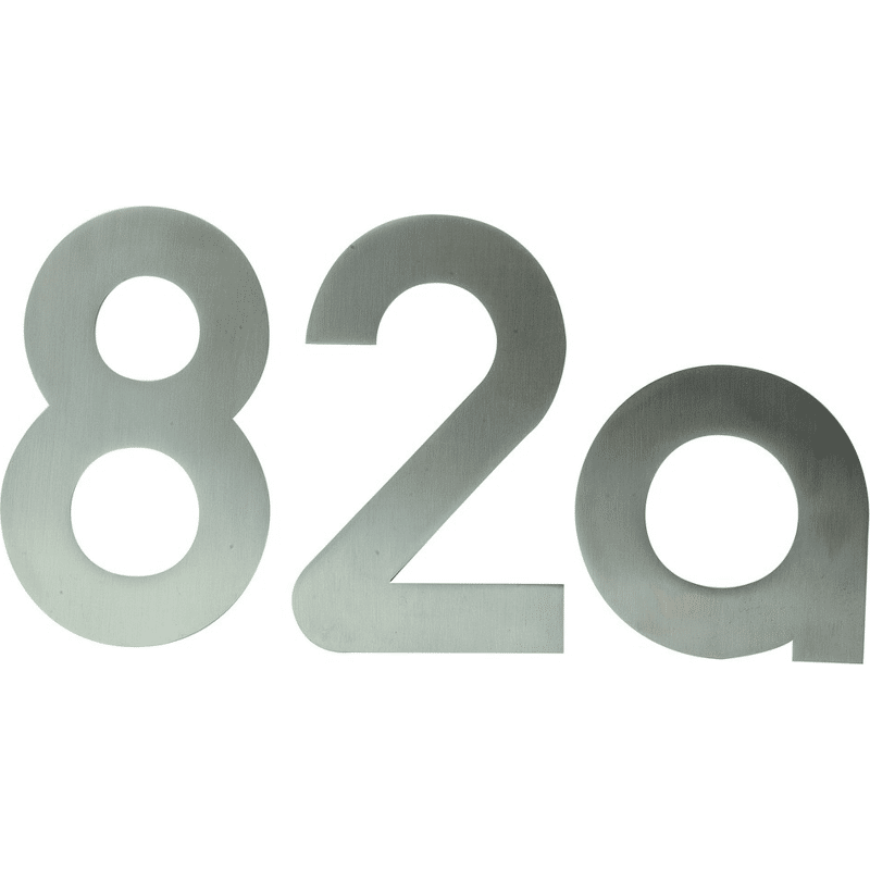GA-Hausnummer 381A Buchstabe a edelstahl geschliffen