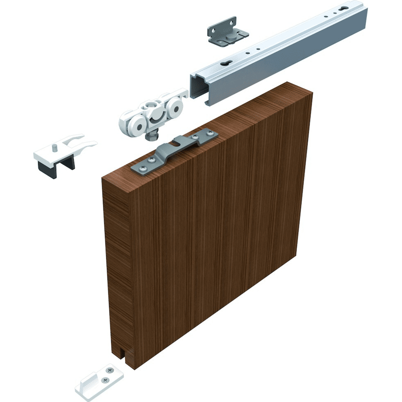 HELM 73 Garnitur EV1 eloxiert, Schiene 3700 mm,bis 80 kg