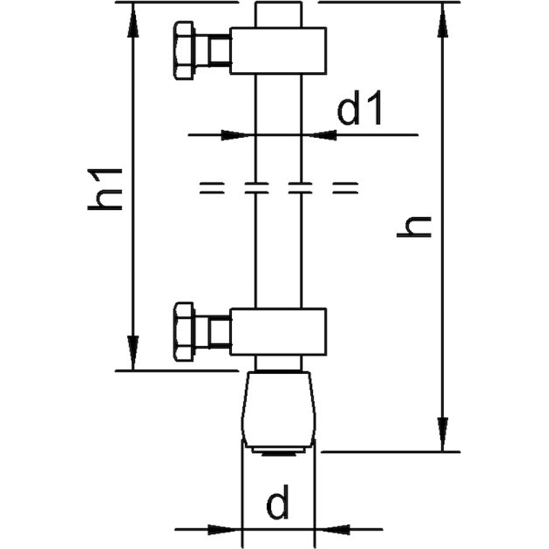 620 F Führungsrolle Messing, Bolzen u. Stellring, U-Profi
