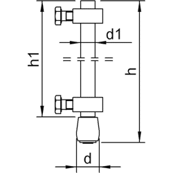 620 F Führungsrolle Messing, Bolzen u. Stellring, U-Profi