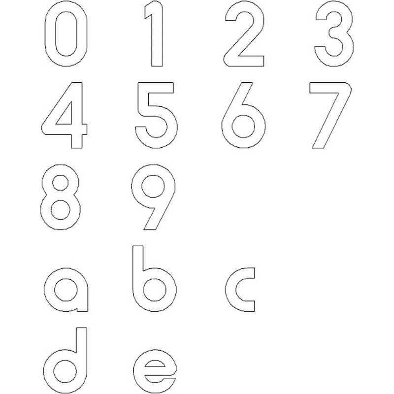 GA-Hausnummer 381A Buchstabe a edelstahl geschliffen