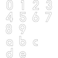 GA-Hausnummer 381A Buchstabe a edelstahl geschliffen